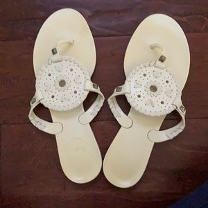 White Jack Rogers Sandals